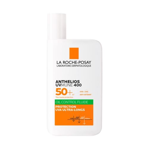 Crème Solaire La Roche Posay Anthelios Fluide Oil Control Uvmune 400 Spf50+ 50 ML