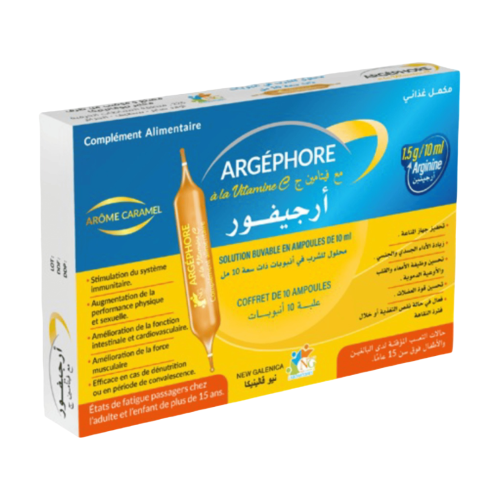 Complément New Galenica Argephore Adulte Vit C 500mg L-arginine 10 Unité