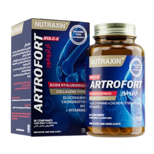 Complément Nutraxin Artrofort Hyaluronique + Collagène 90 Comprimés