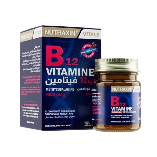 Complément Nutraxin B12 Vitamine 1000 Mcg 60 Comprimés