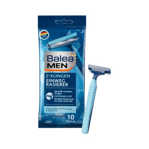 Lame Balea Men Rasoir Jetable Bandes Lubrifiantes A L'aloe Vera Et Vitamine E 1 Unité