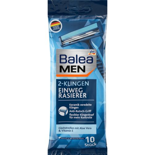 Lame Balea Men Rasoir Jetable Bandes Lubrifiantes A L'aloe Vera Et Vitamine E 1 Unité