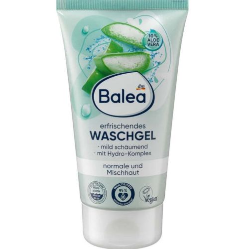 Gel Nettoyant Balea Peau Normal Et Mixte Aloe Vera 150 Ml