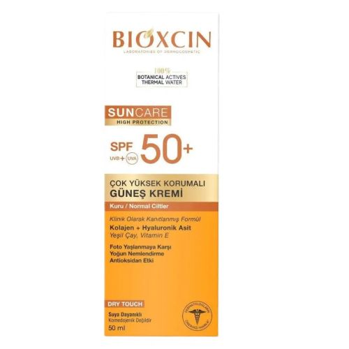 Creme Solaire Bioxcin Spf 50+ Peau Normale À Sèche Teinté 50 ML