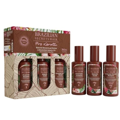 Kératine Brazilian Secrets Hair Pro Keratin 3*120 ML