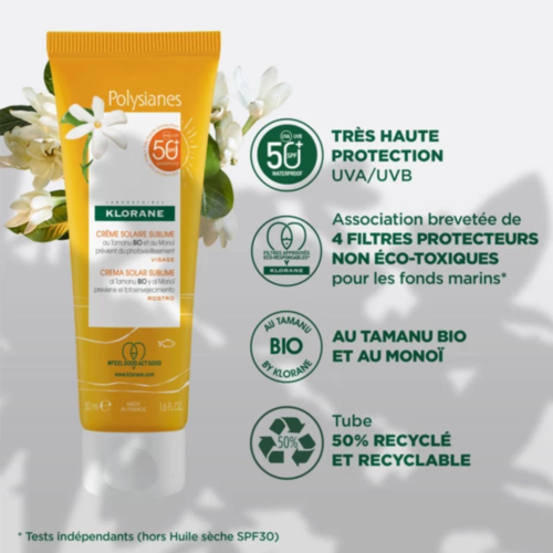 Creme Solaire Klorane Sublime Polysines 50 ML