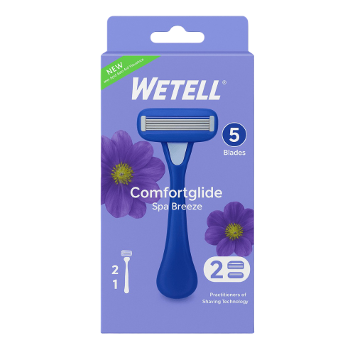 Lame Wetell Comfort Glide Spa Breeze 5 Blades Mauve 2 Unité