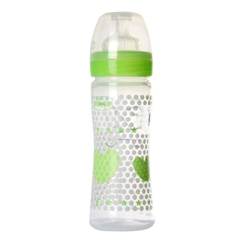 Biberon Chicco En Plastique Flux Silicone 2m+ Vert Neutre 250
