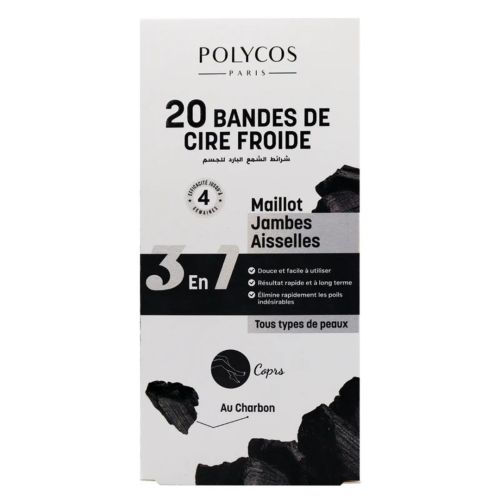 Bande De Cire Polycos Froide Au Charbon ( Corps ) 20 BANDES