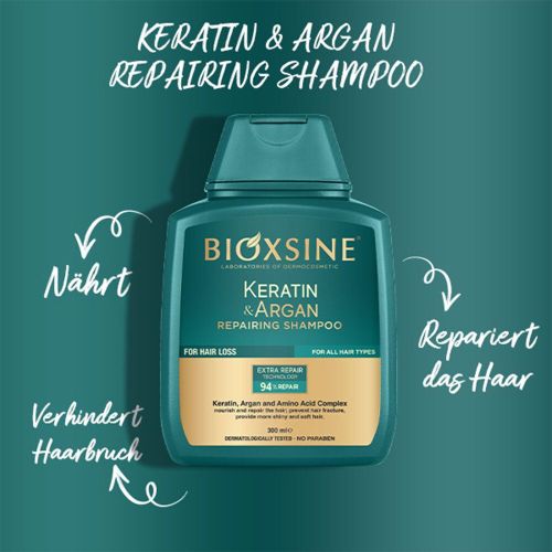 Shampoing Bioxcin Keratin & Argan 300 ML