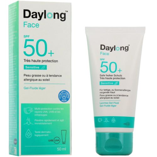 Creme Solaire Daylong Sensitive Face Gel-Fluide SPF50+ 50 ML