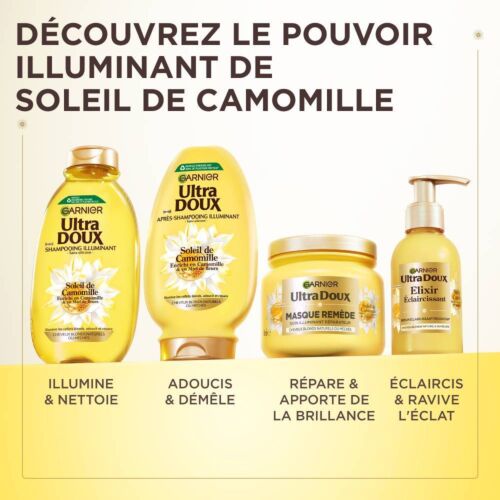 Shampoing Garnier Ultra Doux Soleil De Camomille 300 Ml