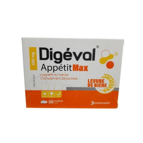 Complément Digèval Appetit Max 500mg 30 Comprimés