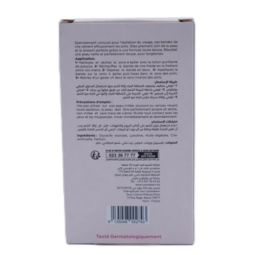 Bande De Cire Polycos Froide Jambes, Maillot, Aisselle Aux Extraits De Miel 20 BANDES