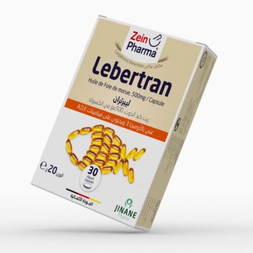 Complément Zein Pharma Lebertran Huile De Foie De Morue 1000mg 30 CAPSULES