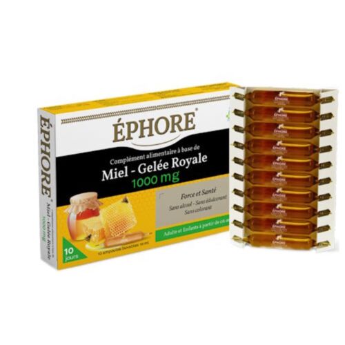 Complément New Galenica Ephore Miel -gelee Royale 1000mg 10 Unité
