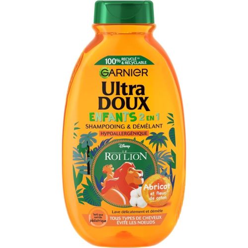 Shampoing Garnier Ultra Doux Enfants 2en1 Abricot & Fleur De Coton 250 ML