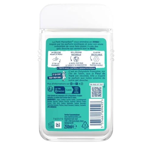 Gel Douche Le Petit Marseillais Fleur De Tiaré 250 ML