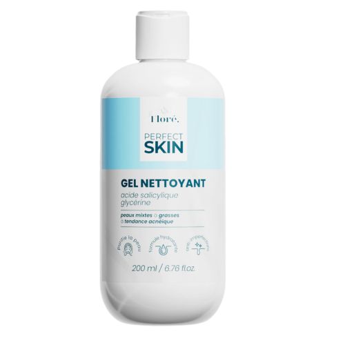 Gel Nettoyant Flore Perfect Skin Acide Salicylique Glycérine 200 ML