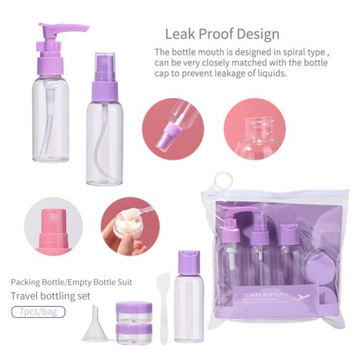 Kit Hind Travel Flacons Et Pots Vides Pour Creme Et Shampoing