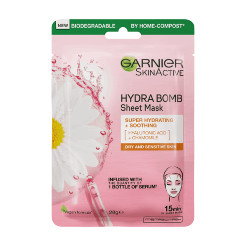 Masque Garnier Hydra Bomb Super Hydrating + Soothing Dry & Sensitive Skin