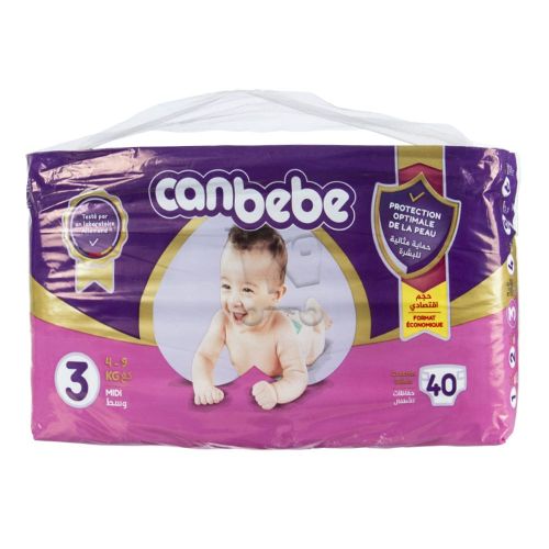 Couche Canbebe 3 Medium 40 Unité