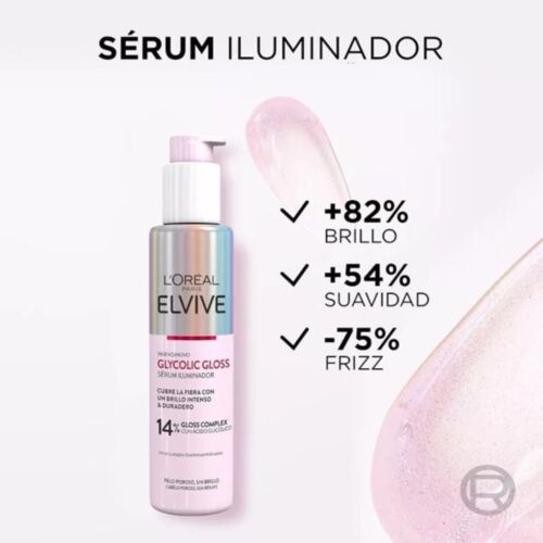 Serum L'oreal Elvive Illuminateur Gloss Glycolic 14% 150 Ml