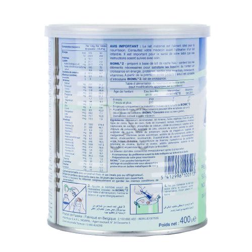 Lait Biomil 2 Eme Âge 400 G