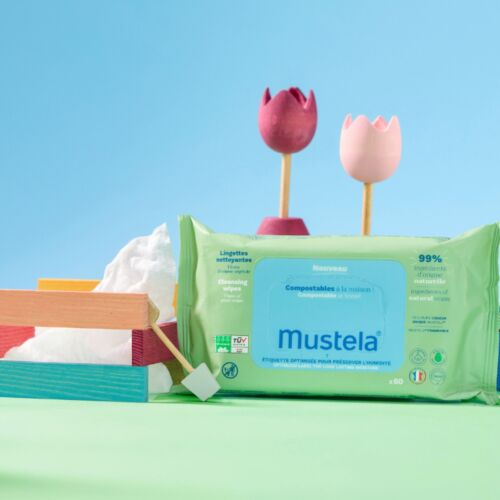 Lingettes Mustela Nettoyantes 99% Naturelle 60 Unités