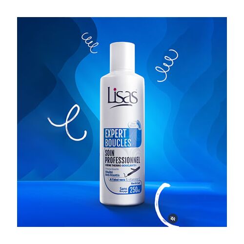 Creme Lisas Thermo-bouclante+ À L'aloe Vera Pour Cheveux Bouclés 250 ML