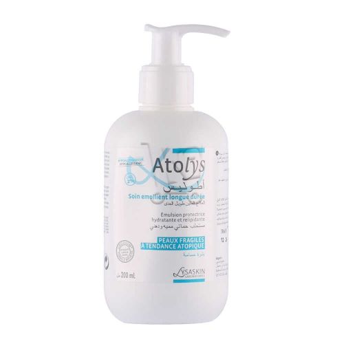 Lotion Lysaskin Atolys Soin Emollient Longue Durée Pour Les Peaux Fragiles À Tendance Atopique 200 ML