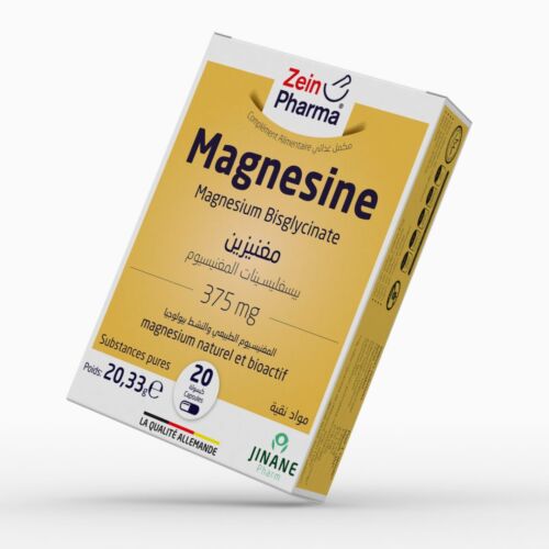 Complément Zein Pharma Magnesium Bisglycinate 375 Mg 20 CAPSULES
