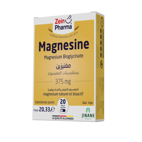 Complément Zein Pharma Magnesium Bisglycinate 375 Mg 20 CAPSULES