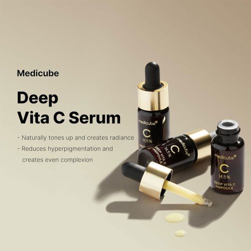 Serum Medicube Medicube 2.0 Deep Vita C Ampoule Set With Vitamin C 14.5% And Glutathione 10 G
