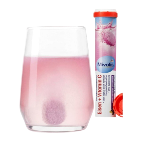 Complément Mivolis Effervescents De Fer + Vitamine C 82 G 20 Comprimés