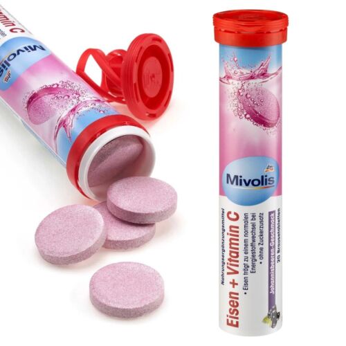Complément Mivolis Effervescents De Fer + Vitamine C 82 G 20 Comprimés
