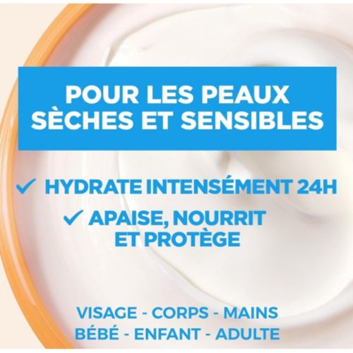 Creme Hydratante Mixa Des Peaux Extra-sèches  Hydrate 24h Et Apaise 400 ML