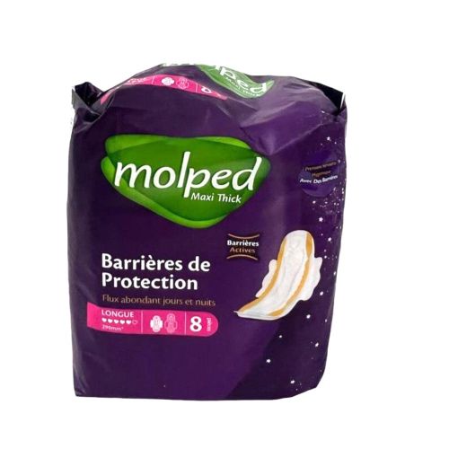 Serviettes Intimes Molped Long 8 Unité Mauve