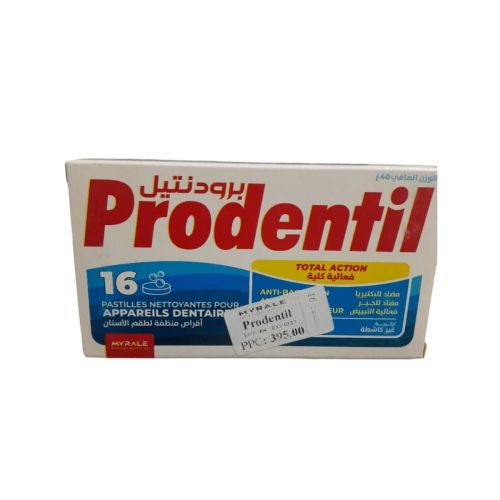 Lotion Myrale Prodentil Nettoyantes Pour Appareils Dentaires 16 PASTILLES