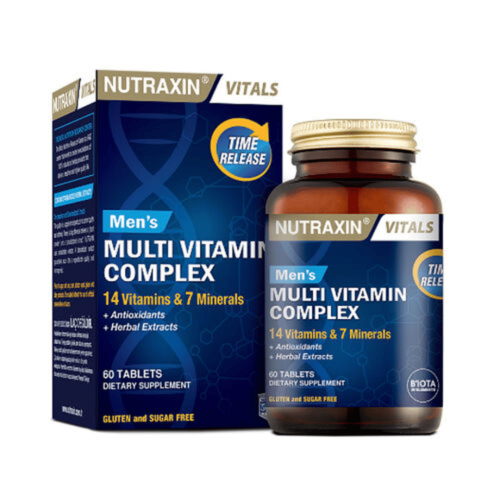 Complément Nutraxin Complexe Multivitaminé Et Minéral Pour Hommes 60 Comprimés