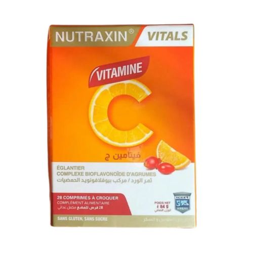 Complément Nutraxin Vitamine C 1000mg A Croquer 28 Comprimés
