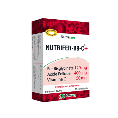 Complément Nutricare Nutrifer-b9-c+ 30 Comprimés