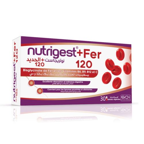 Complément Sci Nutrigest+ Fer 120 30 Gélules