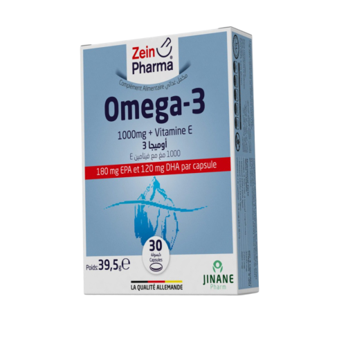 Complément Zein Pharma Oméga3 1000 Mg + Vit E 30 CAPSULES