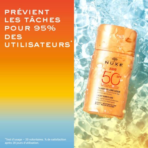 Crème Solaire Nuxe Luide Léger Haute Protection Spf50 50 ML