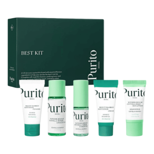 Kit Purito Seoul Best Cleanser, Toner, Serum, Cream, Lotion