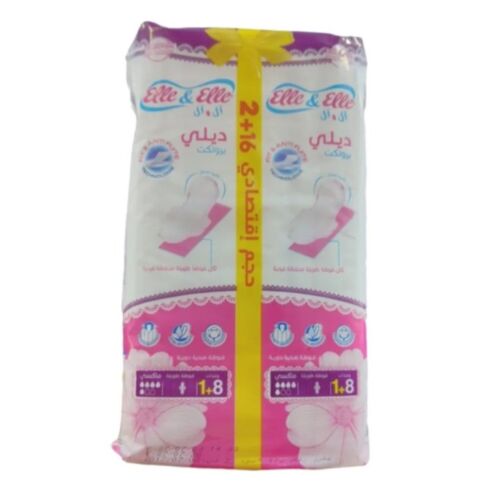 Serviettes Intimes Elle & Elle Daily Protect Maxi Longue 18 Unité