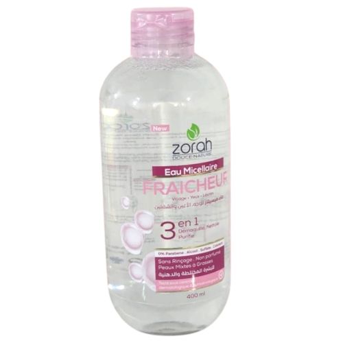 Eau Micellaire Zorah Fraicheur 400 ML