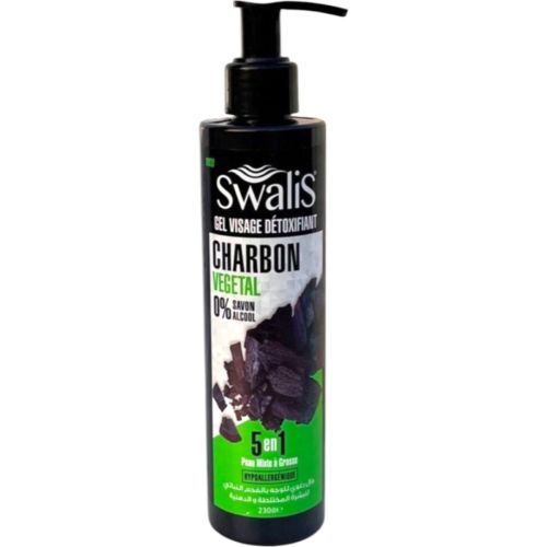Gel Swalis Visage Charbon 5en1 230 ML