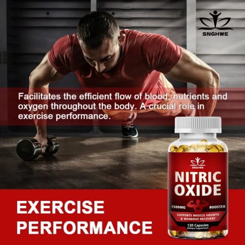 Complément Snghwe Nitric Oxide 1500 MG Booster 60 Capsules